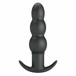 Pretty Love AEAEAS silikonowy wibrujący korek analny, 10 trybów, czarny, ergonomiczny