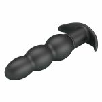 Pretty Love AEAEAS silikonowy wibrujący korek analny, 10 trybów, czarny, ergonomiczny