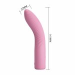 Pretty Love Kisell różowy masażer punktu G, 10 trybów, LED, silikon medyczny, 16,1 cm