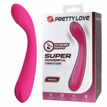Pretty Love Jessica High Power różowy masażer intymny, 10 trybów, silikon, USB, cicha praca