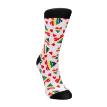 Happy Hearts Socks skarpetki SHOTS EU 36-41, kolorowe serca, miękka dzianina