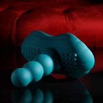 Playboy Have A Seat Ride-On Vibrator zielony, model z pilotem, przyssawka, 8 wzorów wibracji
