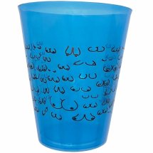DIABLO PICANTE kubek 500 ml niebieski z czarnym motywem graficznym, polipropylen