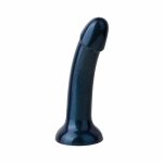Easytoys Dildo Collection Metallic Glitter 19 cm, silikonowy model, metaliczny brokat