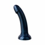 Easytoys Dildo Collection Metallic Glitter 19 cm, silikonowy model, metaliczny brokat