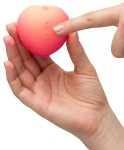 ROMP Pink Peach kompaktowy stymulator powietrzny, 14 poziomów, silikon, różowy
