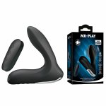 MR PLAY masażer prostaty z pilotem, nadmuchiwany, 12 trybów, silikon medyczny, czarny