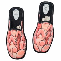 DIABLO PICANTE Kapcie Design House duże 42-44, wielokolorowe, ręcznie wykonane w Hiszpanii
