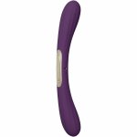LELO Boomerang wibrator dwustronny, fioletowy, silikon medyczny, wodoodporny
