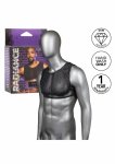 CalExotics Radiance Crop Top damski z siateczki i kryształkami, czarny, elastyczny