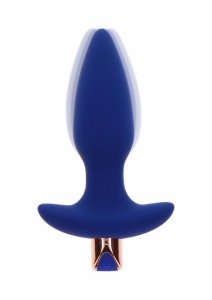 TOYJOY The Sparkle – silikonowy wibrujący korek anatomiczny z pilotem, 6 trybów, czarny połysk