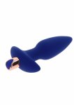 TOYJOY The Sparkle – silikonowy wibrujący korek anatomiczny z pilotem, 6 trybów, czarny połysk