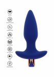 TOYJOY The Sparkle – silikonowy wibrujący korek anatomiczny z pilotem, 6 trybów, czarny połysk