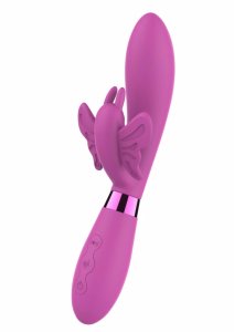 TOYJOY Farfalla Festival Vibrator – silikonowy model z podwójną wibracją, 7 trybów, fioletowy