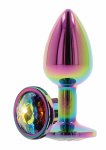 TOYJOY Twilight Booty Jewel Medium – aluminiowy model z tęczowym kryształem, rozmiar M