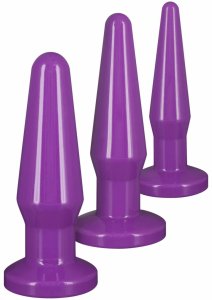 TOYJOY Best Butt Buddies – zestaw 3 anatomicznych korków intymnych TPE S/M/L
