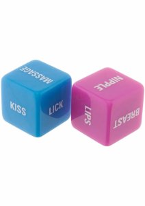 ToyJoy Lovers Dice – zestaw kości do gry partnerskiej, kreatywna zabawa, 2 sztuki