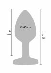 TOYJOY Rainbow Booty Jewel Large – silikonowy model z tęczowym kryształem, 9,5 cm