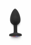 TOYJOY Rainbow Booty Jewel Small – silikonowy model z kolorowym kryształem, 7 cm