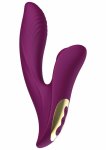 ToyJoy Athena Tapping Sensation Vibrator silikonowy wodoodporny 10 trybów, podwójny silnik