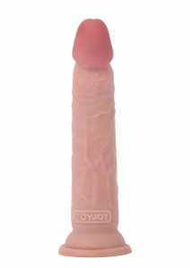 TOYJOY Deluxe Dual Density Dong TPE 21 cm – dwuwarstwowy model z przyssawką, realistyczna tekstura