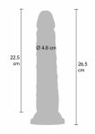 TOYJOY Deluxe Dual Density Dong TPE 26,5 cm – model z przyssawką, technologia Supreme Vital Skin