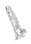 TOYJOY Get Real Clear Dildo TPE 22,5 cm – przezroczysty, elastyczny model z przyssawką
