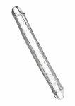 TOYJOY Get Real Clear Double Dong TPE 34,5 cm – przezroczysty, elastyczny model podwójny