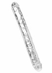 TOYJOY Get Real Clear Double Dong TPE 34,5 cm – przezroczysty, elastyczny model podwójny