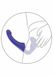 TOYJOY Bend Over Boyfriend Strapless silikonowy 23 cm – czarny, system bezpaskowy, anatomiczny