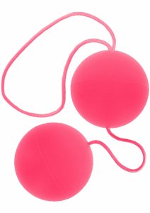 ToyJoy Funky Love Balls – kulki intymne silikonowe, różowe, 3,5 cm, wodoodporne
