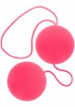 ToyJoy Funky Love Balls – kulki intymne silikonowe, różowe, 3,5 cm, wodoodporne