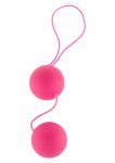 ToyJoy Funky Love Balls – kulki intymne silikonowe, różowe, 3,5 cm, wodoodporne