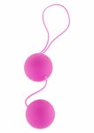 ToyJoy Funky Love Balls – kulki intymne silikonowe, różowe, 3,5 cm, system łączenia