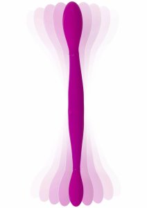 TOYJOY Infinity Double Dildo – silikonowy, podwójny model, 2 silniki, ładowanie USB, fioletowy