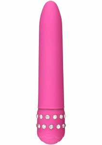 ToyJoy Diamond Superbe Vibrator klasyczny model, srebrny, smukły, kryształki