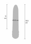 ToyJoy Diamond Superbe Vibrator klasyczny model, srebrny, wodoodporny, kryształki