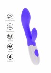 ToyJoy Funky Lover Vibrator silikonowy model z masażerem łechtaczki, 4 tryby, fioletowy