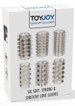 TOYJOY Power Sleeve Set 6 elastycznych nakładek TPE, uniwersalny rozmiar, wodoodporne