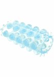 TOYJOY Power Stretchy Sleeve elastyczna nakładka TPE, przezroczysta, teksturowana