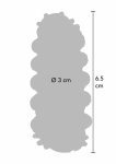 TOYJOY Power Stretchy Sleeve elastyczna nakładka TPE, przezroczysta, teksturowana