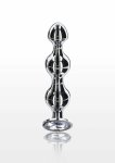 TOYJOY Diamond Star Beads Large metalowy model z kryształem, 3 kulki, srebrny