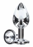 TOYJOY Starlight Booty Jewel Medium aluminiowy model z ozdobnym kryształem, szeroka podstawa
