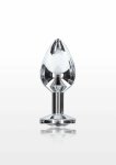 TOYJOY Starlight Booty Jewel Medium aluminiowy model z ozdobnym kryształem, szeroka podstawa