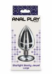 TOYJOY Starlight Booty Jewel Large aluminiowy model z kryształem, 8,5 cm, kolekcja Anal Play