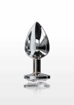 TOYJOY Starlight Booty Jewel Large aluminiowy model z kryształem, 8,5 cm, kolekcja Anal Play