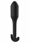 ToyJoy Smooth Anal Plug Large silikonowy korek anatomiczny 12,2 cm, czarny