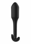 ToyJoy Smooth Analplug Medium silikonowy model anatomiczny 10,9 cm, czarny