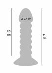 ToyJoy Vibrating Anal Plug Medium silikonowy wibrujący korek 11 cm, czarny, wielostopniowy