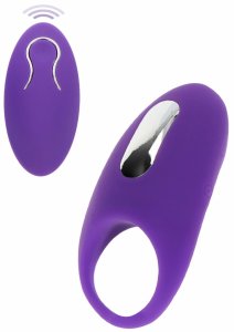 ToyJoy Tease & Arouse C-Ring silikonowy pierścień wibrujący z wypustkami, czarny, kompaktowy